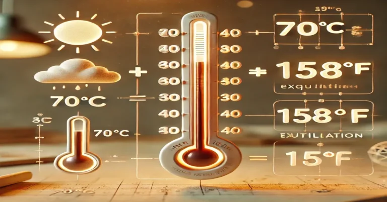 70 C to Fahrenheit