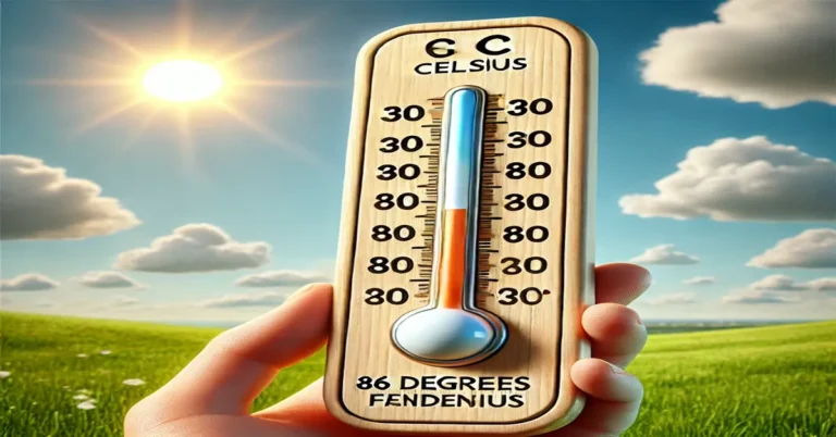 30 Degrees Celsius to Fahrenheit